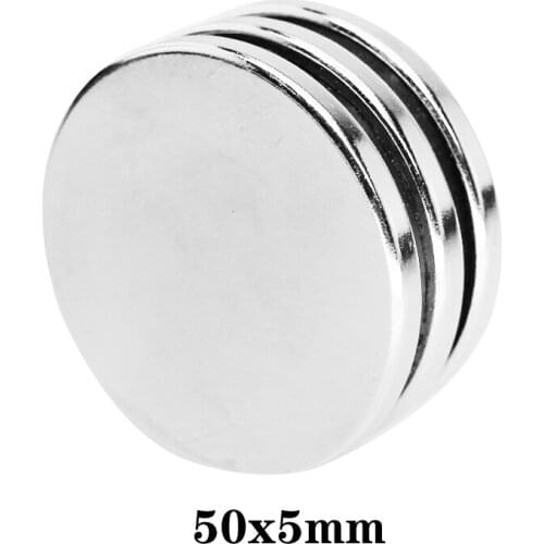 1/2/3/5PCS 50x5 mm Strong Cylinder Rare Earth Magnet 50mmx5mm Round Neodymium Magnets 50x5mm Big N35 Disc Magnet 50*5 mm