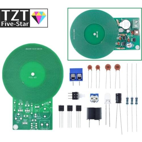 TZT Metal Detector Kit Electronic Kit DC 3V-5V 60mm Non-contact Sensor Board Module DIY Electronic Part Metal Detector DIY Kit