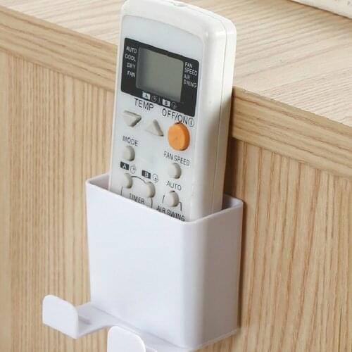 Wall-Mounted Air Conditioner Television Remote Control Storage Rack Cellphone Holder Shelf Rack
