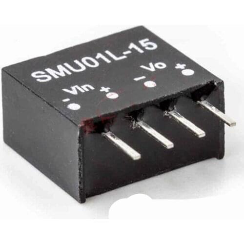 New original SMU01L-15 DC/DC SIP-4 1W Regulated Single Output Converter power module