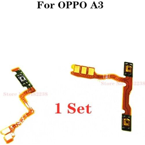 Original Power ON OFF Volume Side Buttons Flex Cable For OPPO A3 Power Switch Side Key Connector