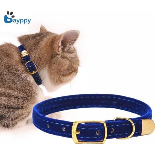 1Pcs PU Leather Pet Cat Collar Puppy Cat Pet Personalized Chihuahua Shorthair Necklace Neck Strap for Small Cats Pet Accessories