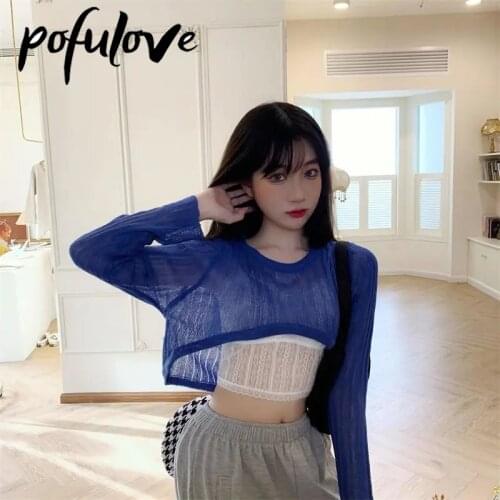 POFULOVE Short Sleeve Blouses