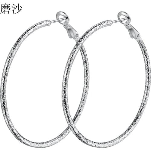 British wind popular big loop high quality Silver Earrings for women fashion jewelry earrings /BUIHVQPF THRZSRBS