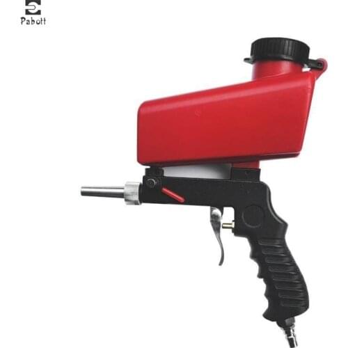 Portable Gravity Pneumatic Sandblasting Guns 90psi Adjustable Small Air Blasting Machine Derusting Sandblasting Spray Gun Set