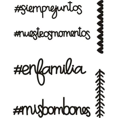 CLEAR STAMPS Spanish DIY Scrapbook Card album paper craft silicon rubber roller transparent stamps 23