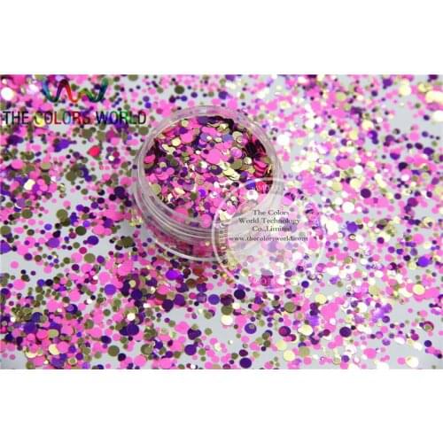 RNM-153 Mix Colors round dot shape for Nail PolishAcrylic, DIY supplies