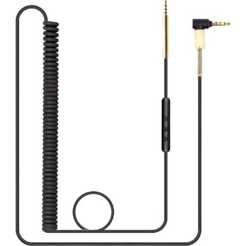 Replacement Audio Cable For AKG Y40 Y50 Y45 For CREATIVE LIVE2 JBL S700 For QC25 OE2 QC35 Headphone Spring Cable