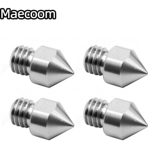 1pcs 3D Printer TC4 Titanium Alloy MK8 Nozzle Reprap 1.75mm 0.2/0.3/0.4/0.5mm for Ender 3 CR10 Ender 5 Two Trees Bluer Sapphire