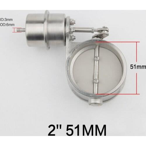Vacuum Activated Exhaust Cutout 2'' 51MM Close Style Pressure: about 1 BAR For Ford F250