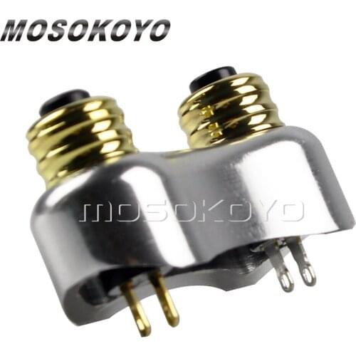 Sliver & Brass 1" 7/8" Handlebar Vintage Mini On/Off Switches Push Button Switch for Cafe Racer Scrambler Triumph Bobber