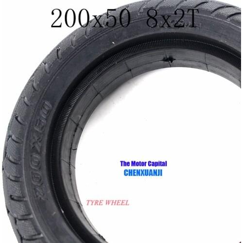 High quality 200x50 8X2T Solid tyre 8 inch tire fit Electric Self Balancing Hoverboard Scooter 200*50 8x2T tyre