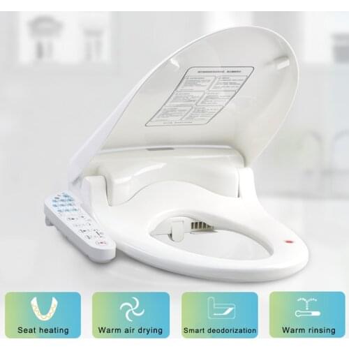 Wetips Intelligent Toilet Cover Full-featured Seat Heating Flushing Drying Automatic Control Bidet Wc Remote Smart Toilet Seat