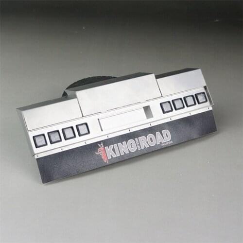 Rc Cars Option Part Aluminum Square Lamp Tail Beam + Logo Fender For 1/14 Model Truck TAMIYA SCANIA Tractor R470 R620 56323