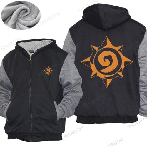 Winter mens warm coat Cotton hoodeds Mens Hearthstone unisex thick hoody teenagers cool tops man warm coat drop shipping
