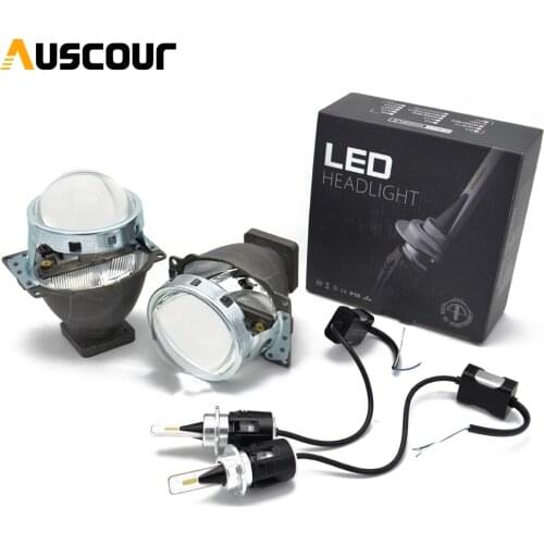 2pcs 3.0 inch Bi Xenon Projector Lens for Car Headlight 3.0 Koito Q5 35W with D1S D2S D2H D3S D4S CSP Y11 Chips LED bulb modify