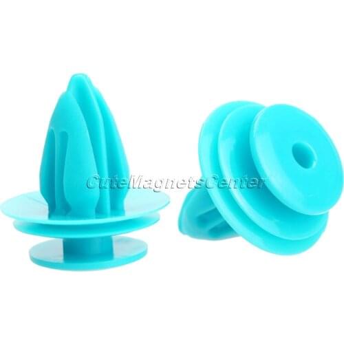50pcs Car Styling Fender Interior Door Card And Trim Panel Clip Push Type Rivets Blue Fastener Clips For Toyota Nissan