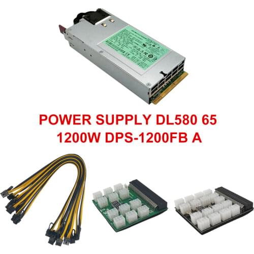 Free ship ,HSTNS-PD11 1200W Server Power Supply DPS-1200FBA 438202-002 440785-001 for DL580G5 and miners for Bitcoin