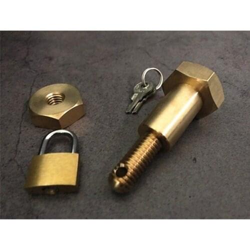 Bolt Miracle (Brass) Close Up Magic Tricks Gimmick Ring Come Into Bolt Magia Magician Party Bar Illusions Props Mentalism Funny