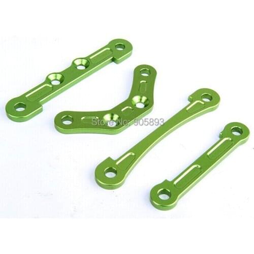 CNC suspension pivot axle pin positioning piece positioning piece suit(silver, orange, and green)
