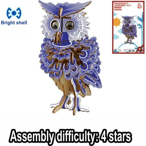 DIY 3D arts and crafts Handmade Wooden Craft toys for children kid Best Gift Party Arts Puzzles Model Decoration Birthday Gift