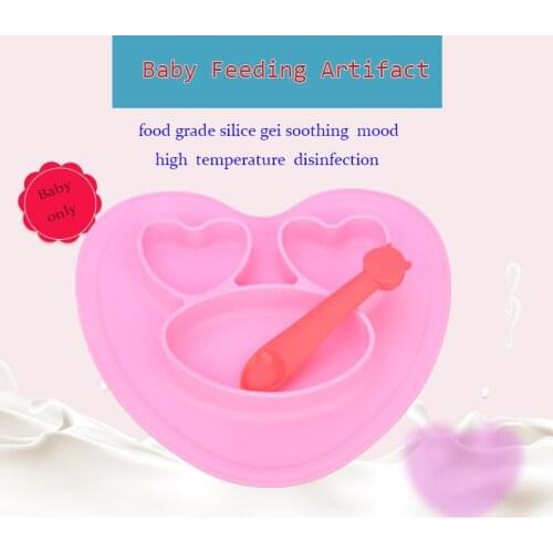 PLATUBE Baby Plate Tableware Children Food Container Placemat Baby Dishes Infant Feeding Cup Silicone Suction Bowl