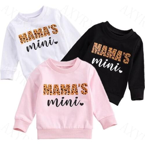 Children Pullover Sweatshirts Girls Kids Letter Print Sweatshirts Baby Girls Spring Autumn Clothes Toddler Sweatshirts Outfits