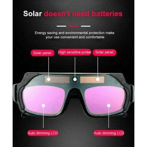 [dual Frequency Dimming] Automatic Dimming Welding Welding Protective Solar Glasses, Arc Uv Protective Argon Welding, Eyepi I7T6