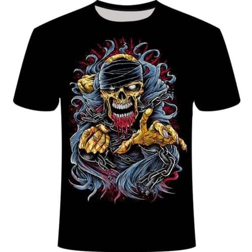 Skull Graphic T Shirts Vaper Hippie Camisetas For Men Tops Camiseta Hombre Ropa Hombre Clothing Streetwear Camisa Masculina