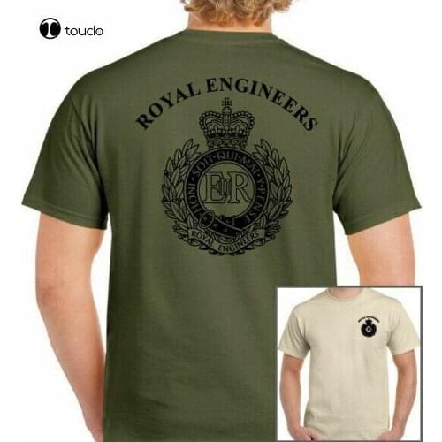 Royal Engineers T-Shirt The Sappers Re British Army Forces Ta Top Tee Corps