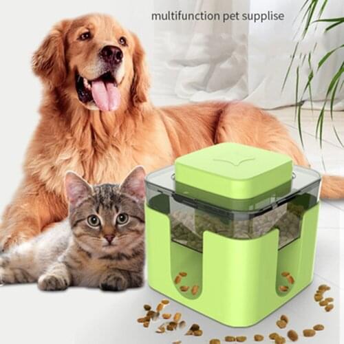 Pet Leaking Food Toys Round Catapults for Food Spills Educational Slow-Food Toys Dog Toy Feeders to Protect Pets’ Stomach Health