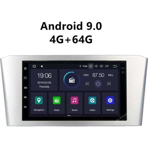 JSTMAX 7'' Android 9.0 4G + 64G ISP Screen Car Radio Stereo Player For toyota Avensis 2003 2004 2005 2006 2007 GPS Radio Player