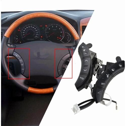 Car -styling buttons Black Color For Toyota Highlander Land Cruiser 75B037 Multi-function Car steering wheel control buttons