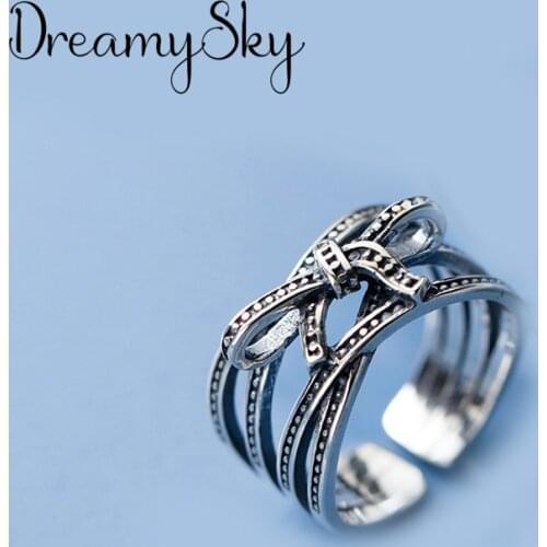 New Charming Bow Bowknot Finger Ring for Women Vintage Boho Knuckle Party Rings Gothic Punk Jewelry Gifts for Girls 2020