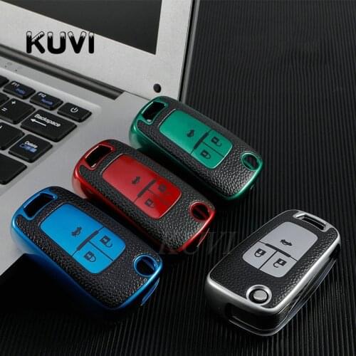 Leather Car Key Fob Full Cover Case For Chevrolet Buick Cruze Aveo Trax Opel Astra Corsa Meriva Zafira Antara J Mokka Insignia
