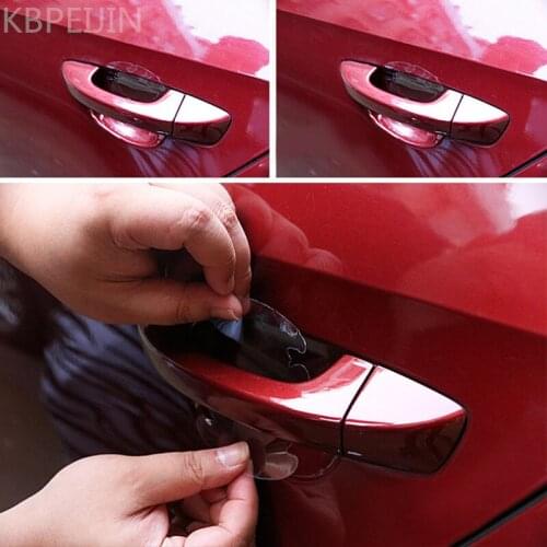 4pcs Invisible Car Door Handle Scratches Protection Stickers for Vw polo tiguan golf 7 4 6 passat b6 b5 b7 touran t5 Accessories