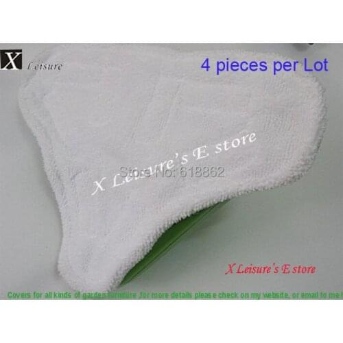 4PCS/Lot H2O X5 Model Steam Mop Pads Cloth For Steam Mop Clean Washable Microfiber WASHABLE mop head in mop