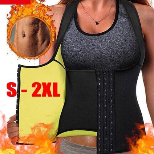 Neoprene Waist Trainer Corset Sweat Vest Weight Loss Body Shaper Workout Tank Tops Women Slimming Belt Faja Shapewear