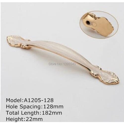 New 128mm Sample Bactard Cabinet Hanles Euro-Style Furniture White Knob Creative Modern Cupboard Closet Drawer Handle Pulls Bars