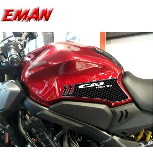 New Pattern Carbon Fibre Gas Cap Tank Pad Protection Sticker Decal For HONDA CB650R CB 650R 2019