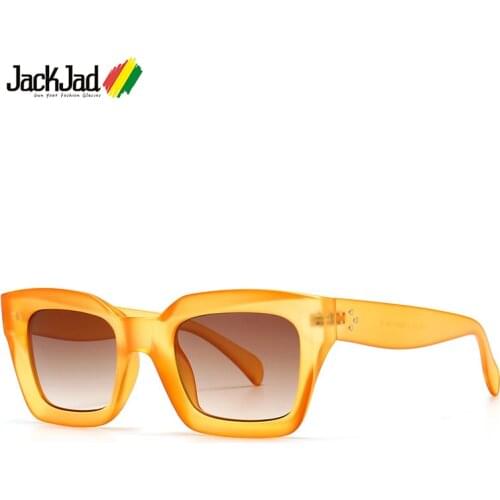 JackJad 2021 Fashion 41450 KATE Style Tint Candy Sunglasses For Women/Men Vintage Brand Design Sun Glasses Oculos De Sol 1735
