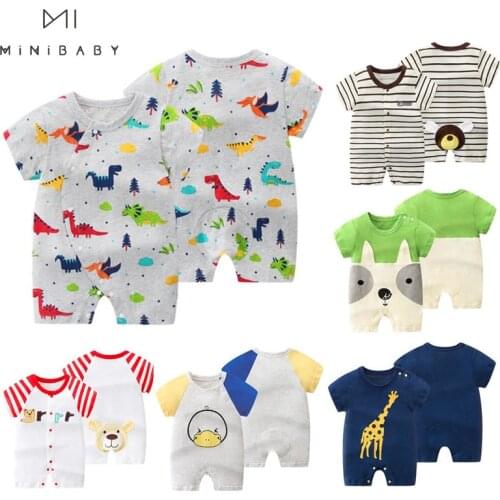 Orangemom 2021 summer Baby Boy Bodysuits PP cartoon short overalls for infants Baby Jumpsuit , anime Roupa Menino vestidos body