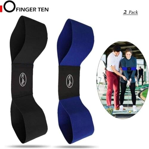 2 Pcs Golf Swing Training Arm Band Posture Correction Trainer Aid for Golf Beginners Unisex Black Blue