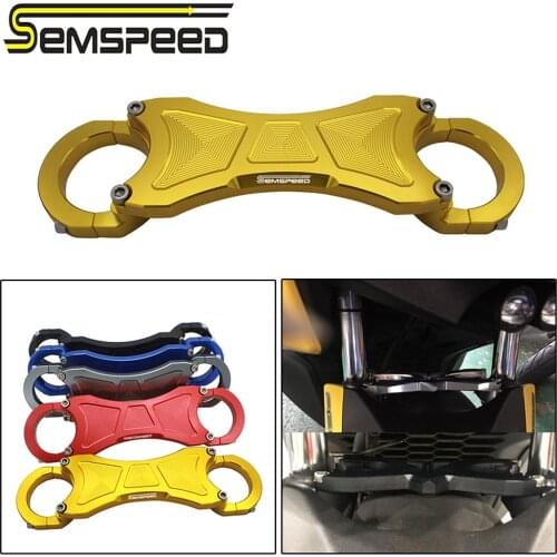 SEMSPEED Logo X MAX Motorcycle CNC Front Fork Suspension Shock Absorber Balance Bracket Bar For XMAX 250 300 400 2018 2019 2020