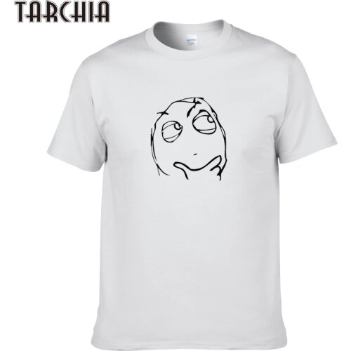 TARCHIA 2021 New Pullover Male Fashion t-shir Cotton Men Derp Thinking Short Sleeve Boy Casual Homme Tshirt Tops Tees Plus
