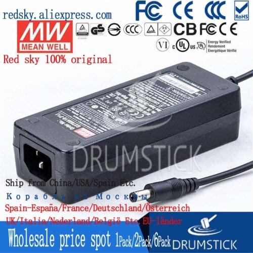 Steady MEAN WELL GST60A18-P1J 18V 3.33A meanwell GST60A 18V 60W AC-DC High Reliability Industrial Adaptor