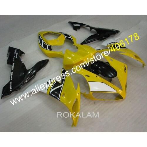 YZF1000 R1 04 05 06 Fairing Kit For Yamaha YZFR1 2004 2005 2006 Bike Yellow Black Fairings (Injection Molding)