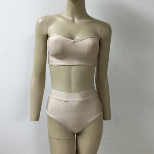 Women Bandage 2pcs set Sexy Bra and Shorts Suits