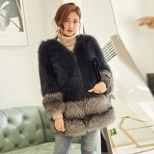 Winter Real Fox Fur Coat Clothes Autumn Long Coats and Jackets Women Korean Vintage Jacket Chaqueta Mujer MY1121