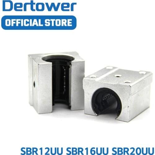 1pcs SBR16UU aluminum block 16mm Linear motion ball bearing slide block match use SBR16 16mm linear guide rail